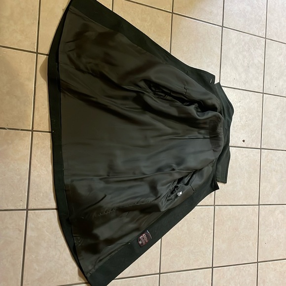 Vintage ECHTER LODEN Wool MADE IN AUSTRIA PEA COAT Green SIZE 12 USA! - Picture 5 of 10